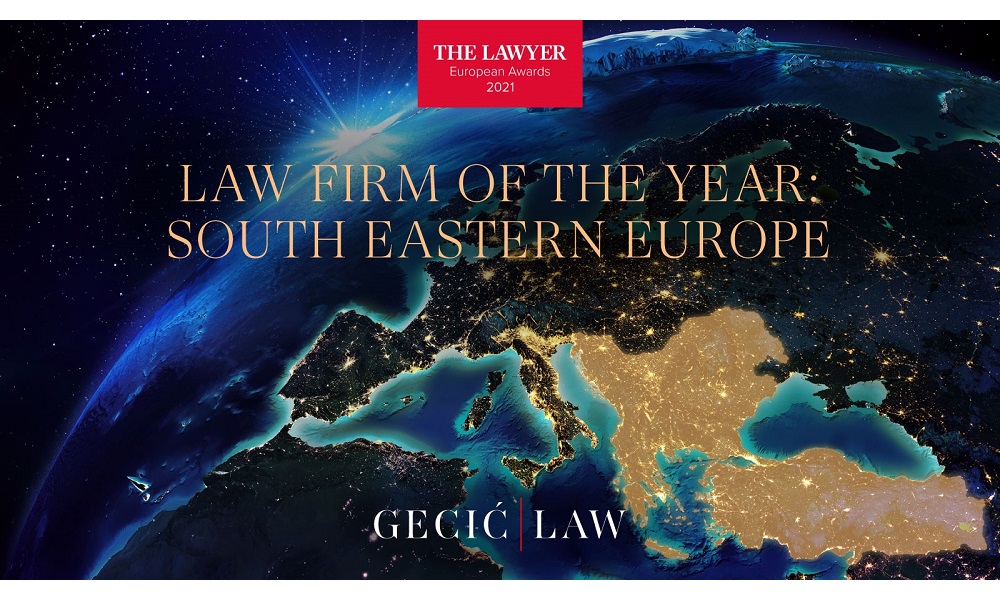 Gecić Law named top legal firm in South-Eastern Europe